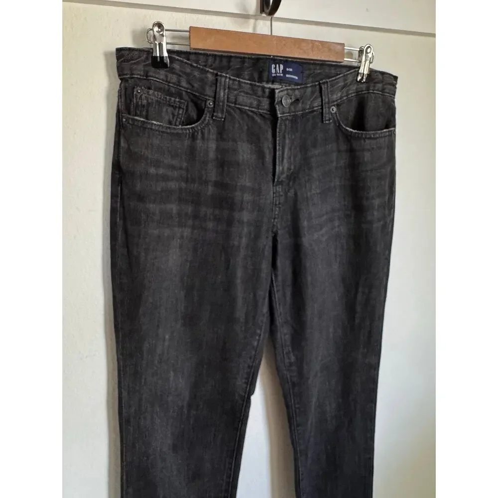 Gap Women’s‎ Boyfriend Fit Jeans Dark Wash Cuffed 8/29 Relaxed Denim